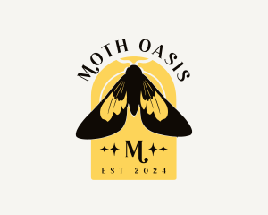 Moth Butterfly Insect logo design