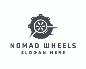 Wheel Mechanic Gear logo design