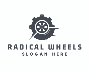 Wheel Mechanic Gear logo design