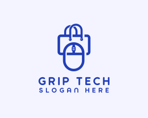 Tech Gadget Shopping Bag logo design