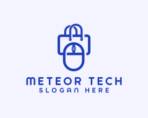 Tech Gadget Shopping Bag logo design