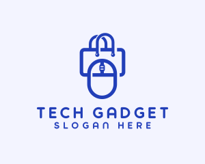 Tech Gadget Shopping Bag logo design