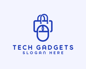 Tech Gadget Shopping Bag logo design