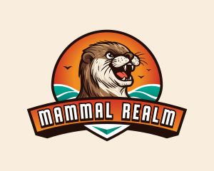 Animal Otter Wildlife logo