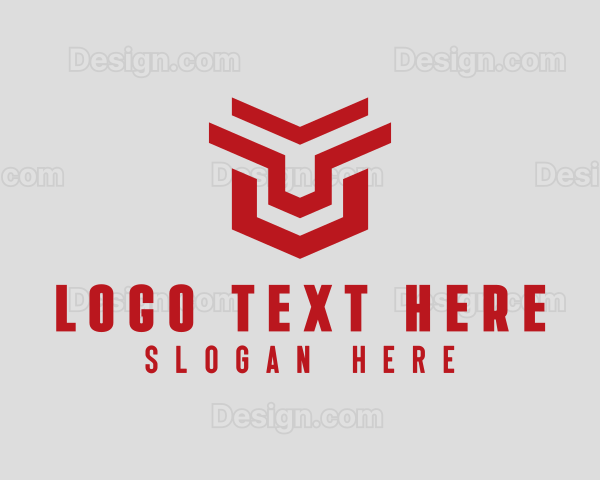 Geometric Gaming Shield Logo