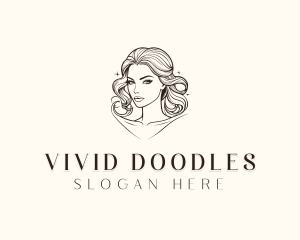 Hairdresser Stylist Woman logo design