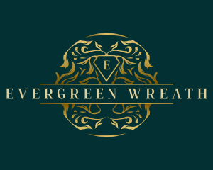 Ornament Wreath Wealth logo design