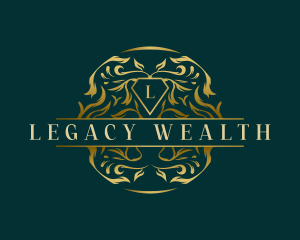 Ornament Wreath Wealth logo design