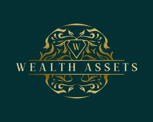 Ornament Wreath Wealth logo design