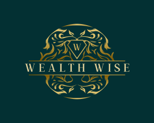 Ornament Wreath Wealth logo design