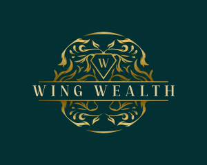 Ornament Wreath Wealth logo design