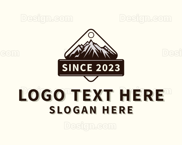 Travel Mountaineering Hiking Logo