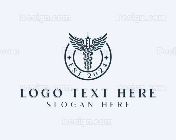 Pharmaceutical Medical Syringe Logo