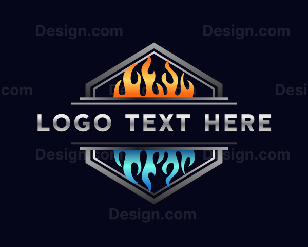 Hot Cold Flame Logo