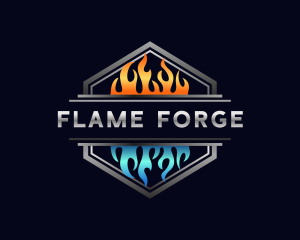 Hot Cold Flame logo design