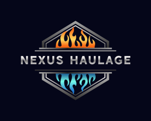 Hot Cold Flame logo design