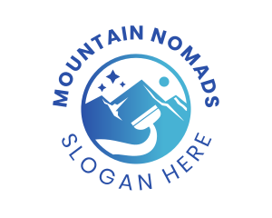 Sparkle Mountain Vacuum logo design