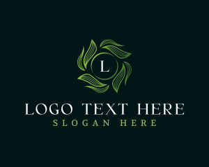 Leaves - Eco Leaves Wave logo design