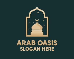 Muslim Mosque Window logo design