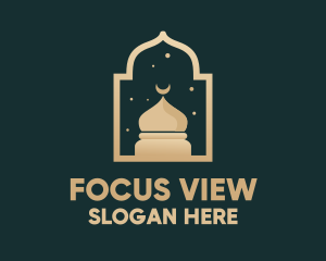 Muslim Mosque Window logo design