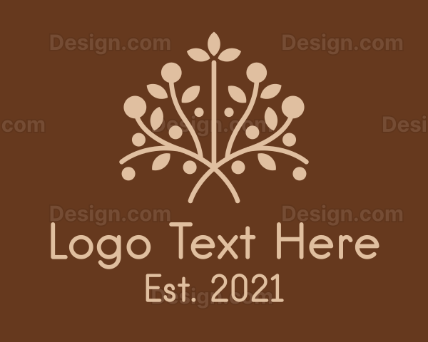 Earthy Herbal Plant Logo