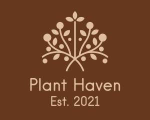 Earthy Herbal Plant  logo design