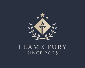 Pillar Stars Flame logo design