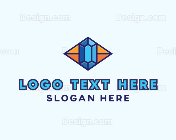 Blue Precious Gem Logo