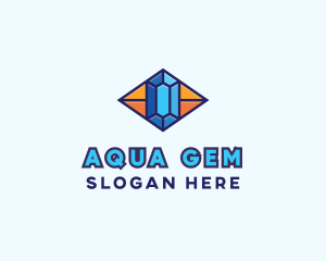 Blue Precious Gem logo design