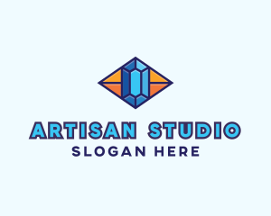 Blue Precious Gem logo design