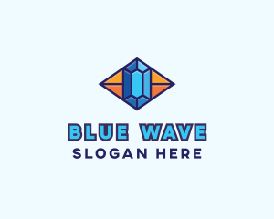 Blue Precious Gem logo