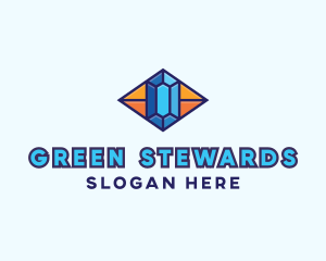 Blue Precious Gem logo design