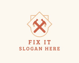 Hammer Fixing Handyman logo design