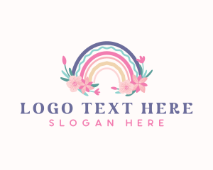 Flower Rainbow Boho logo