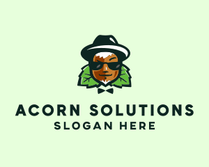 Smiling Gentleman Acorn  logo