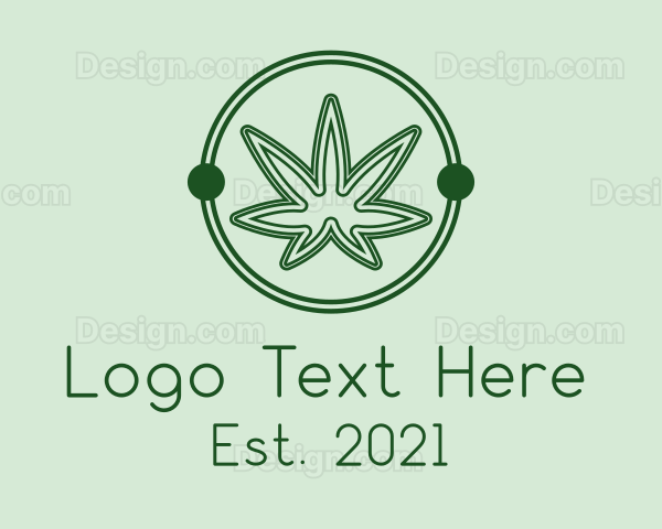 Green Marijuana Dispensary Logo