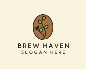 Organic Coffee Farm  logo design