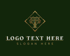 Elegant Meditation Tree  logo