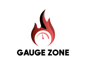 Fire Gauge Meter logo design