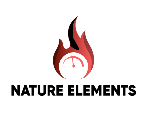 Fire Gauge Meter logo design