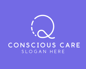 Simple Cursive Yoga logo design