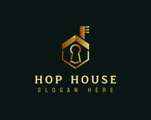 Deluxe House Key logo design