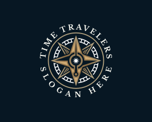 Traveler Compass Adventure logo design