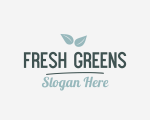 Organic Vegetarian Salad logo design