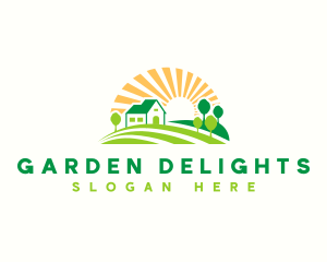 Yard Landscaping Garden logo design