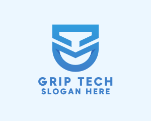 Modern Tech Shield  logo design