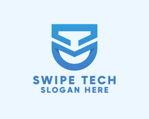 Modern Tech Shield  logo design