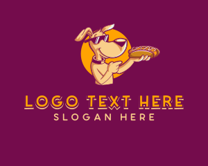 Dog Hotdog Sandwich  logo