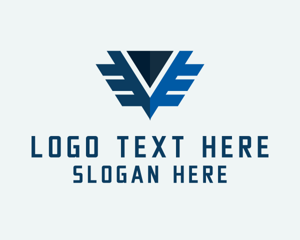 Letter V logo example 1