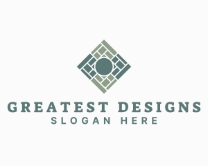 Interior Design Floor Tile logo design